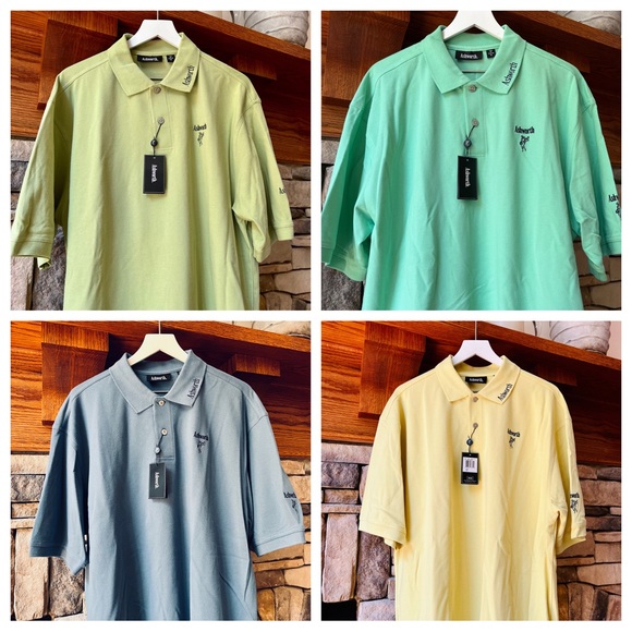 Ashworth Shirts Ashworth Cotton Golf Polo Shirts Lot Of 4 Xl Nwt